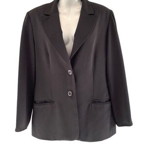 Louden Black Blazer Jacket Laura Plus Size 14W